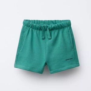 ZARA TEXT PLUSH SHORTS